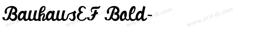 BauhausEF Bold字体转换